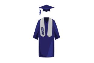 Navy Cap & Gown Crafts for School Amp