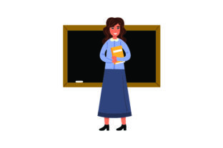 Review: Illustration of Female Teacher for Embroidery