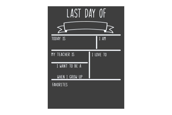 Reviewing the Last Day of School Milestone Board Design