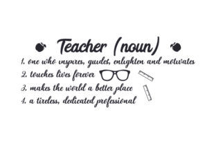 Teacher noun: Perfect Quotes for Crafts